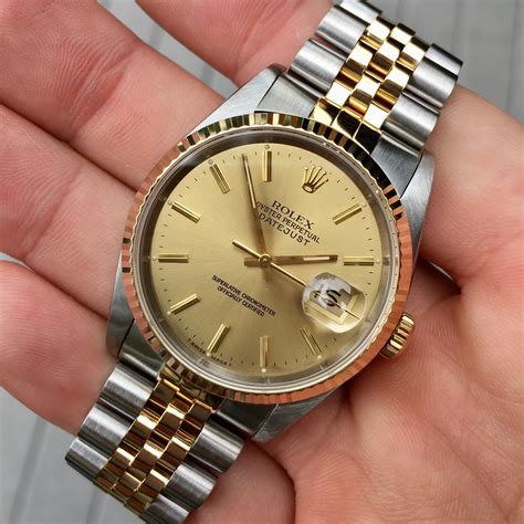 rolex datjust 2 tone 16233|Rolex Datejust 16233 review.